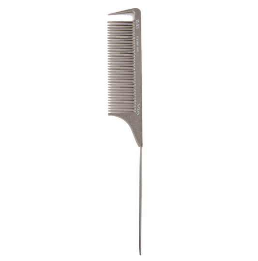 Stainless Steel Pin Tail Low Tension Wide Tooth Tail Comb